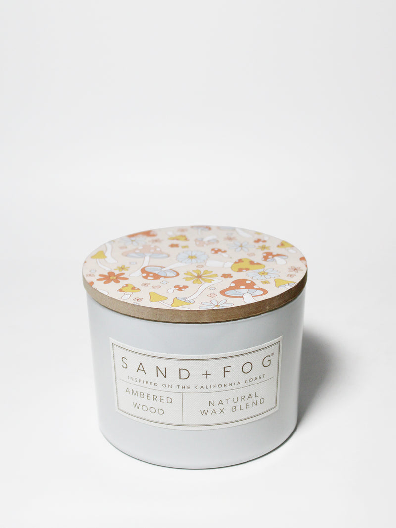 Ambered Wood 12 oz scented candle