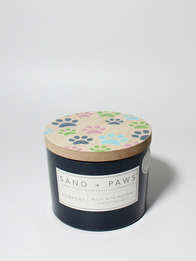 Sand + Paws Newport 12 oz scented candle